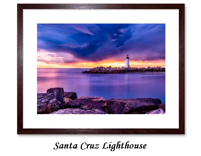 Santa Cruz Lighthouse California Light Sea Ocean